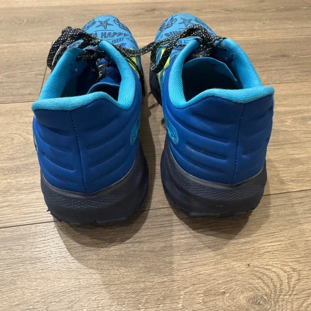Brooks Launch 9 Run Happy Fresh Catch Blue Yellow Mens Running Shoes Size 14